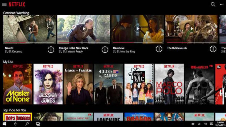 Netflix for Windows 10 now allows you to download TV shows and movies