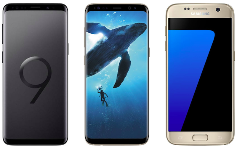 s7 vs s8 vs s9 - comparatif samsung s8 et s9