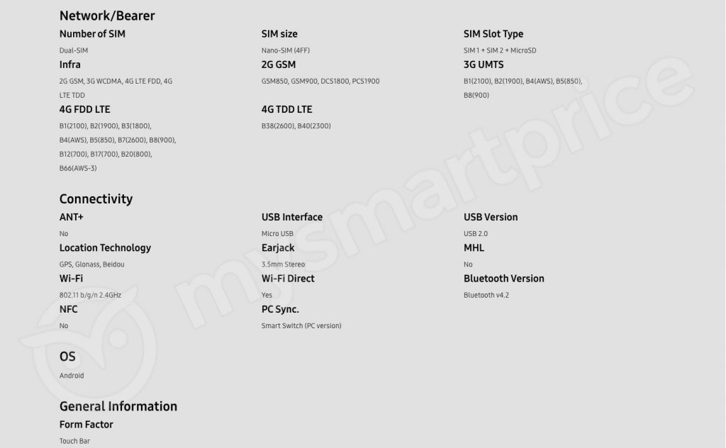 galaxy j6  specs