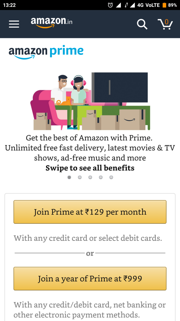 Image result for Amazon introduces monthly subscription of its Prime Membership at Rs 129