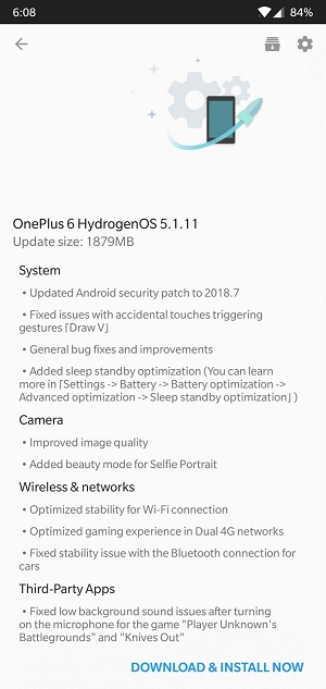 Image result for OnePlus 6 OxygenOS 5.1.9 update brings Sleep Standby optimization