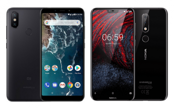 Mi A2 vs Nokia 6.1+