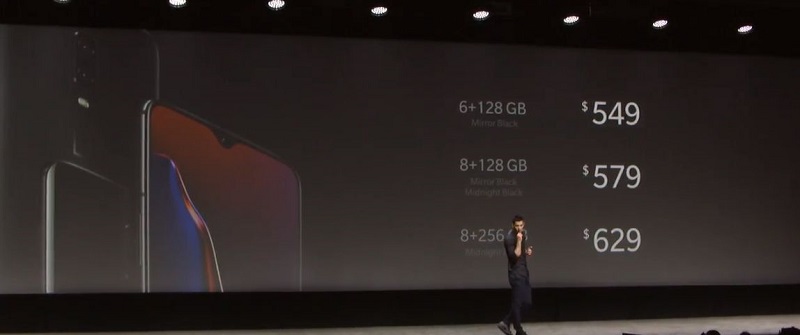 OnePlus 6T Pricing