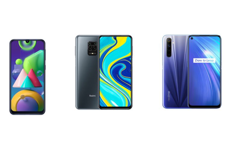 redmi note 9 and samsung m21