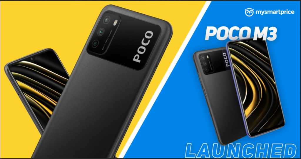 Poco M3 With 6000mAh Battery, Anti-Fingerprint Rear Texture Launched ...