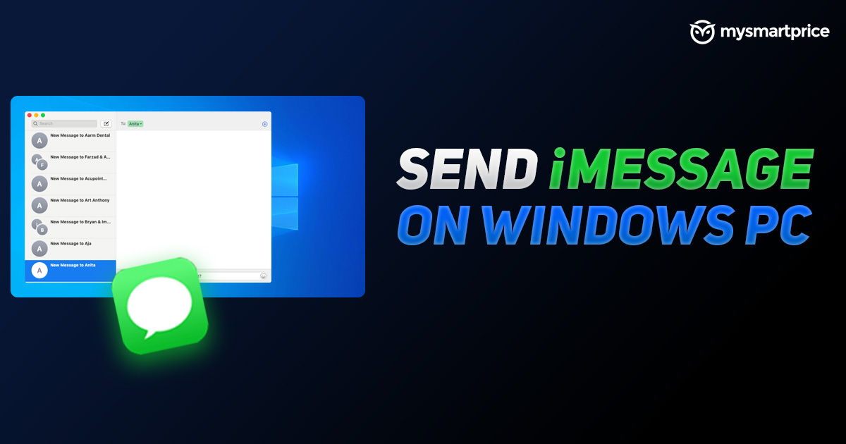 How To Send IMessage On PC For Windows 10 Setups - MySmartPrice