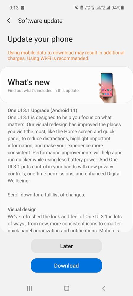 m31s update android 11