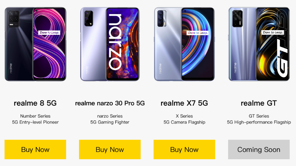 Realme GT India